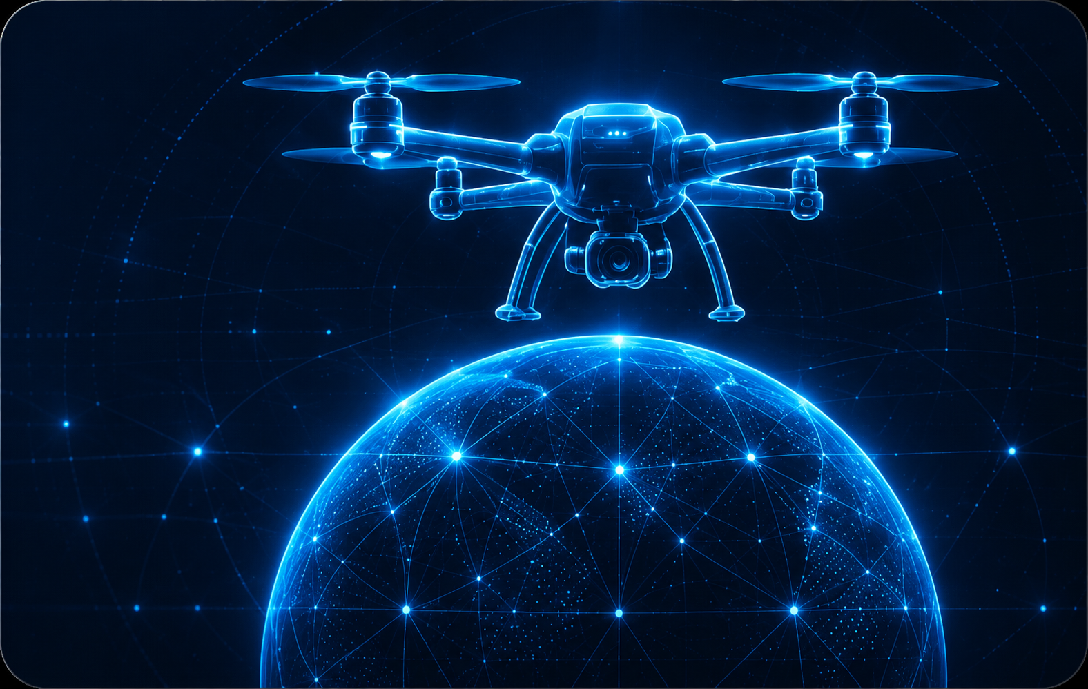 Digital UAV network representing AeroEdge mission