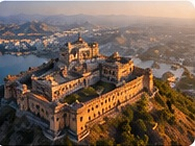 Aerial view of a heritage fort