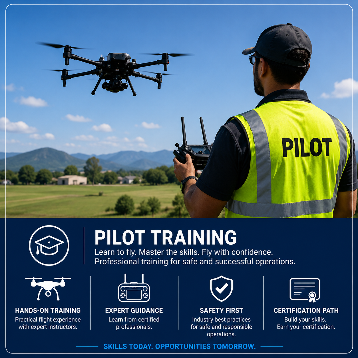 Pilot Training drone solution