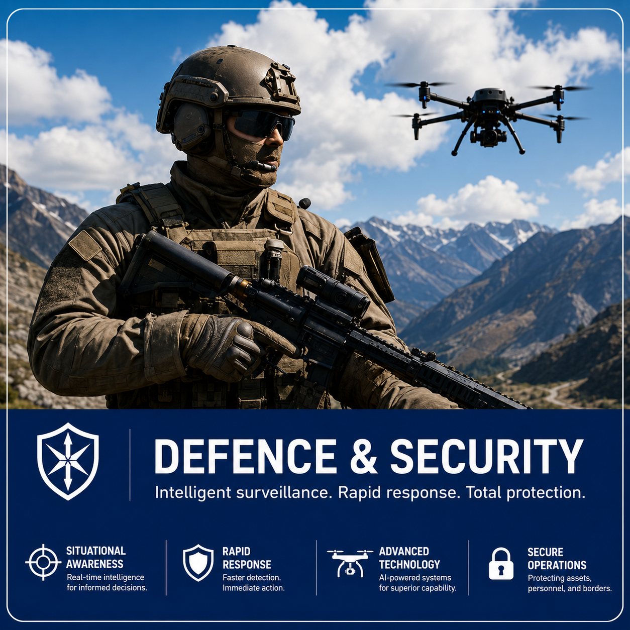 Defence & Security drone solution