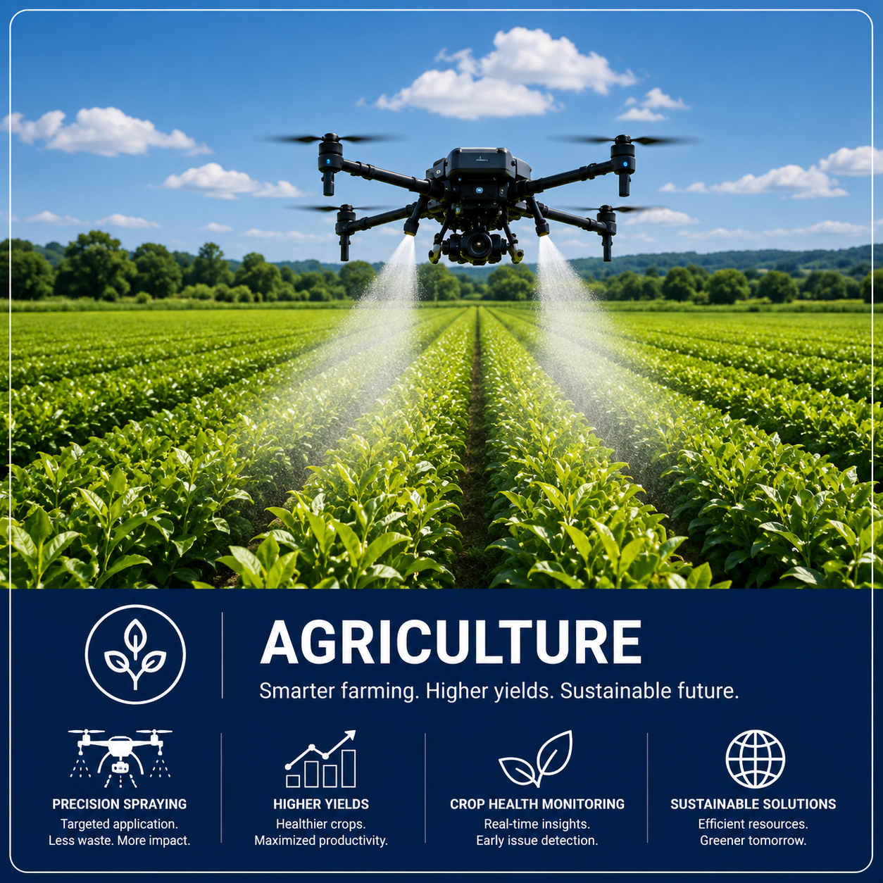 Agriculture drone solution