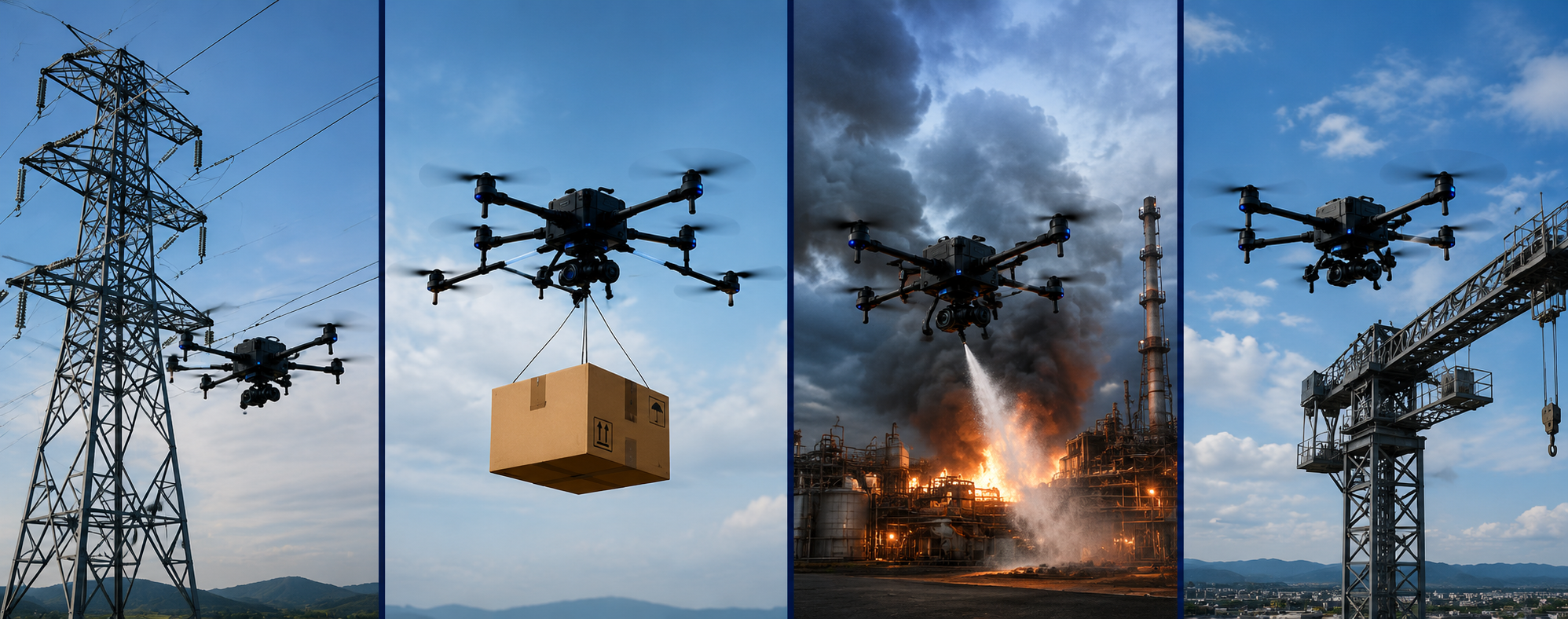 Robotic drone use-case thumbnails